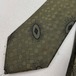 WEST GERMANY TIE VINTAGE  necktie ネクタイ　カーキ　n-2