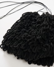 Thick Velvet Loop Monster Mini Bag Hand Knit