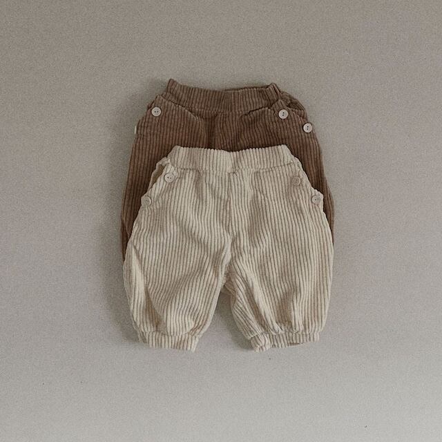 【BABY】韓国風 コーデュロイ暖かいパンツ