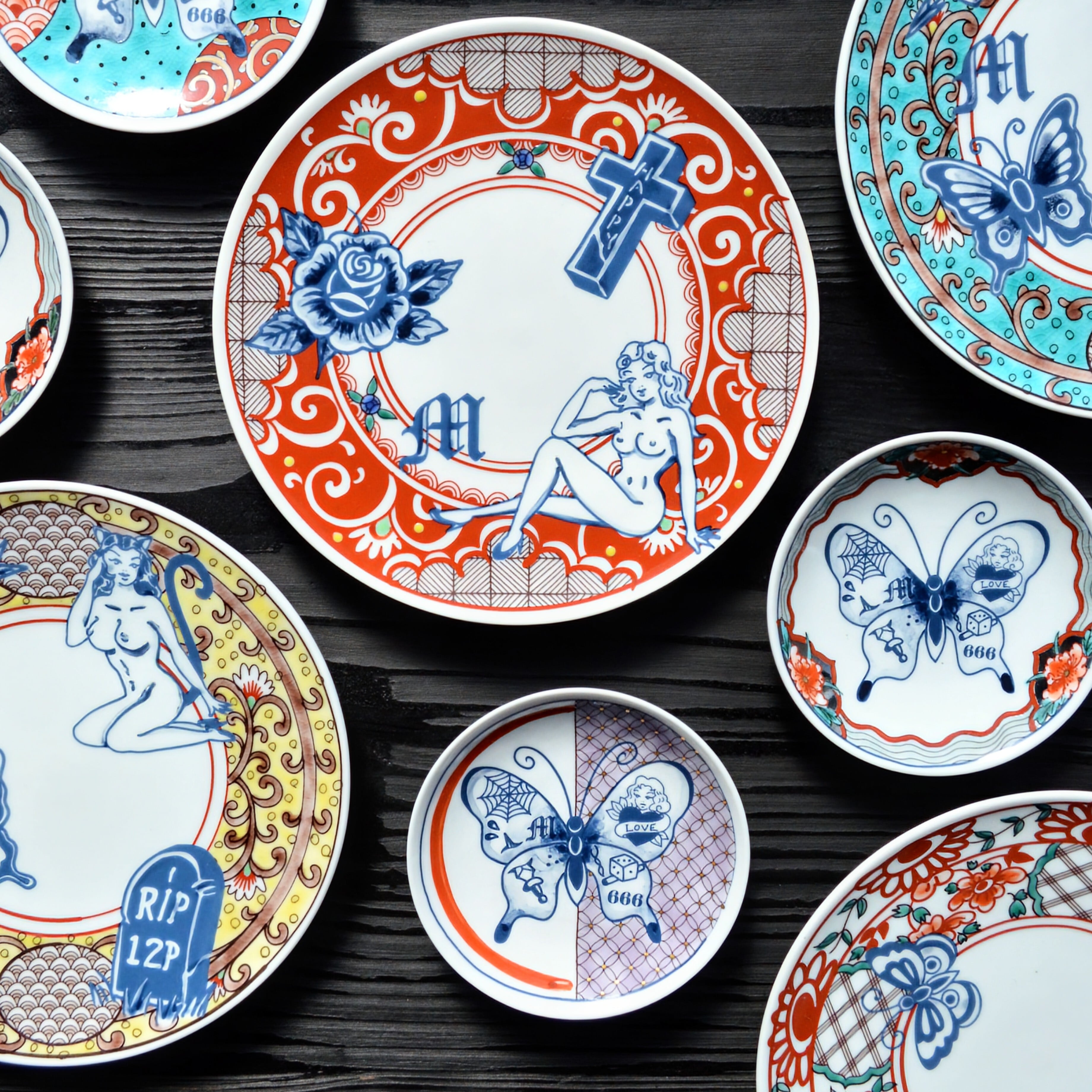 NEW】MIZUKI KUTANI / TATTOO Plate 5寸① | MA STORE