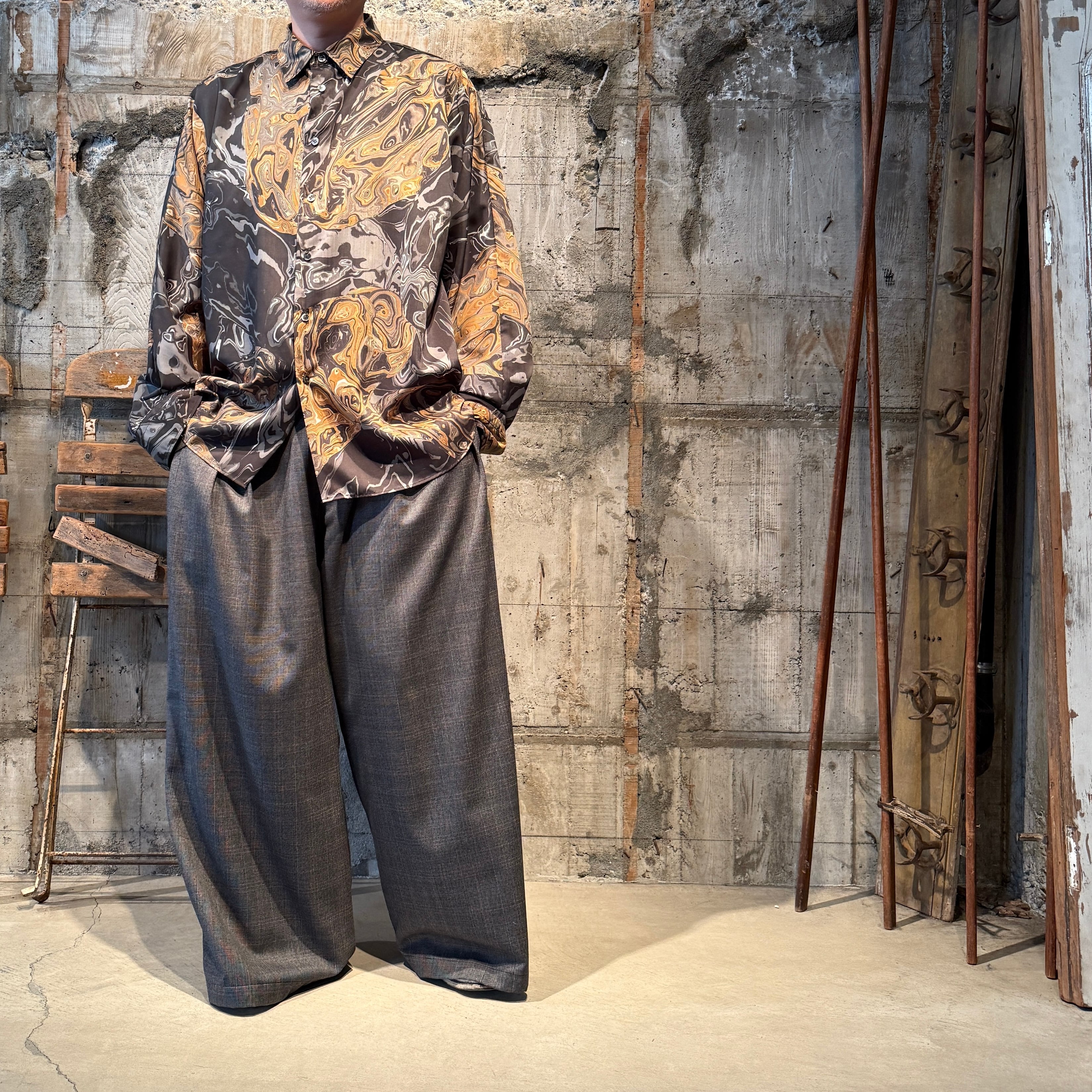 Pas deux Pareils 京都マーブル パ ドゥ パレイユ 長袖ブラウス 夏のマストアイテム！Pas deux Pareilsアロハシャツ – TOR / Hōra