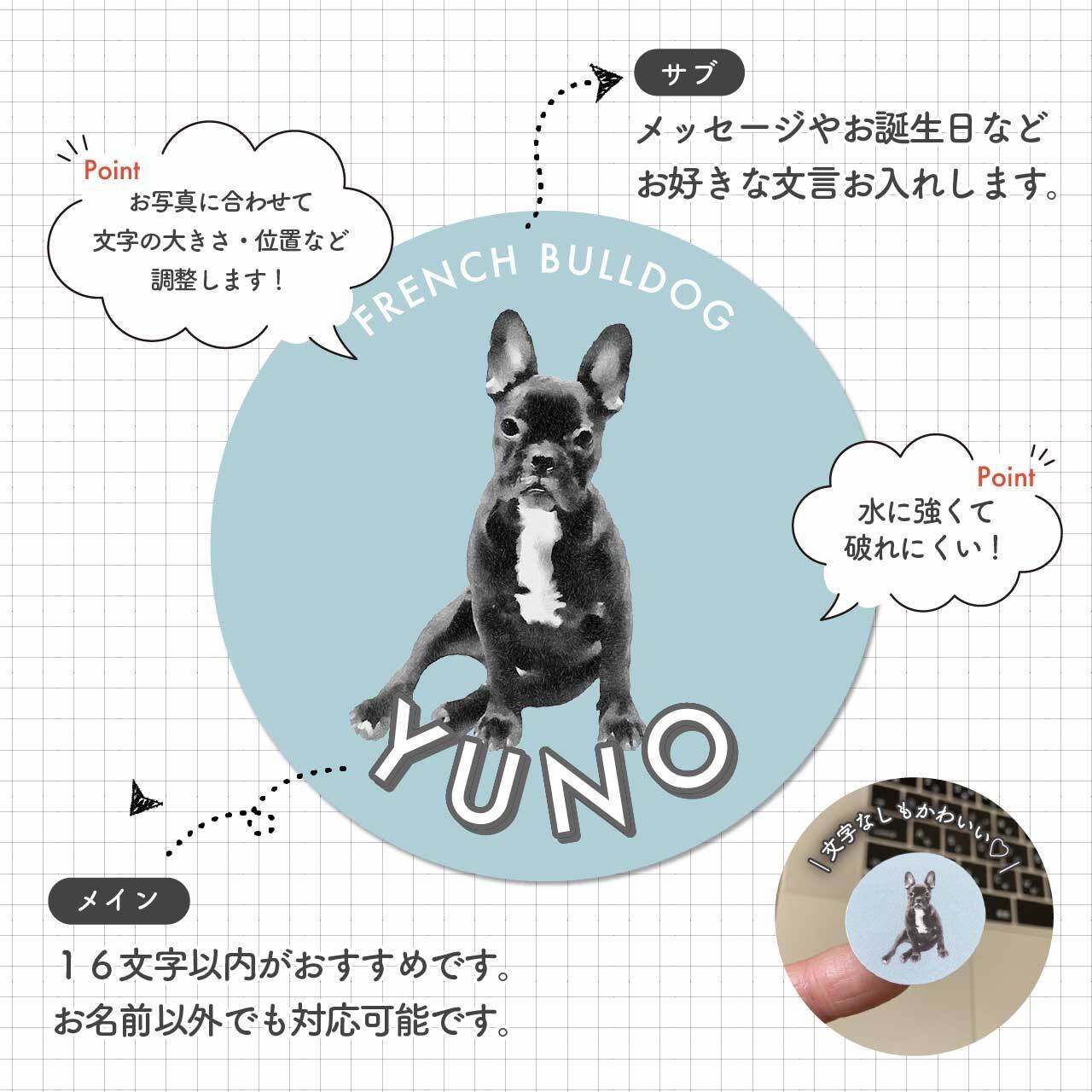 オーダーステッカー｜オーダーシール｜丸シール｜3cm｜24枚 