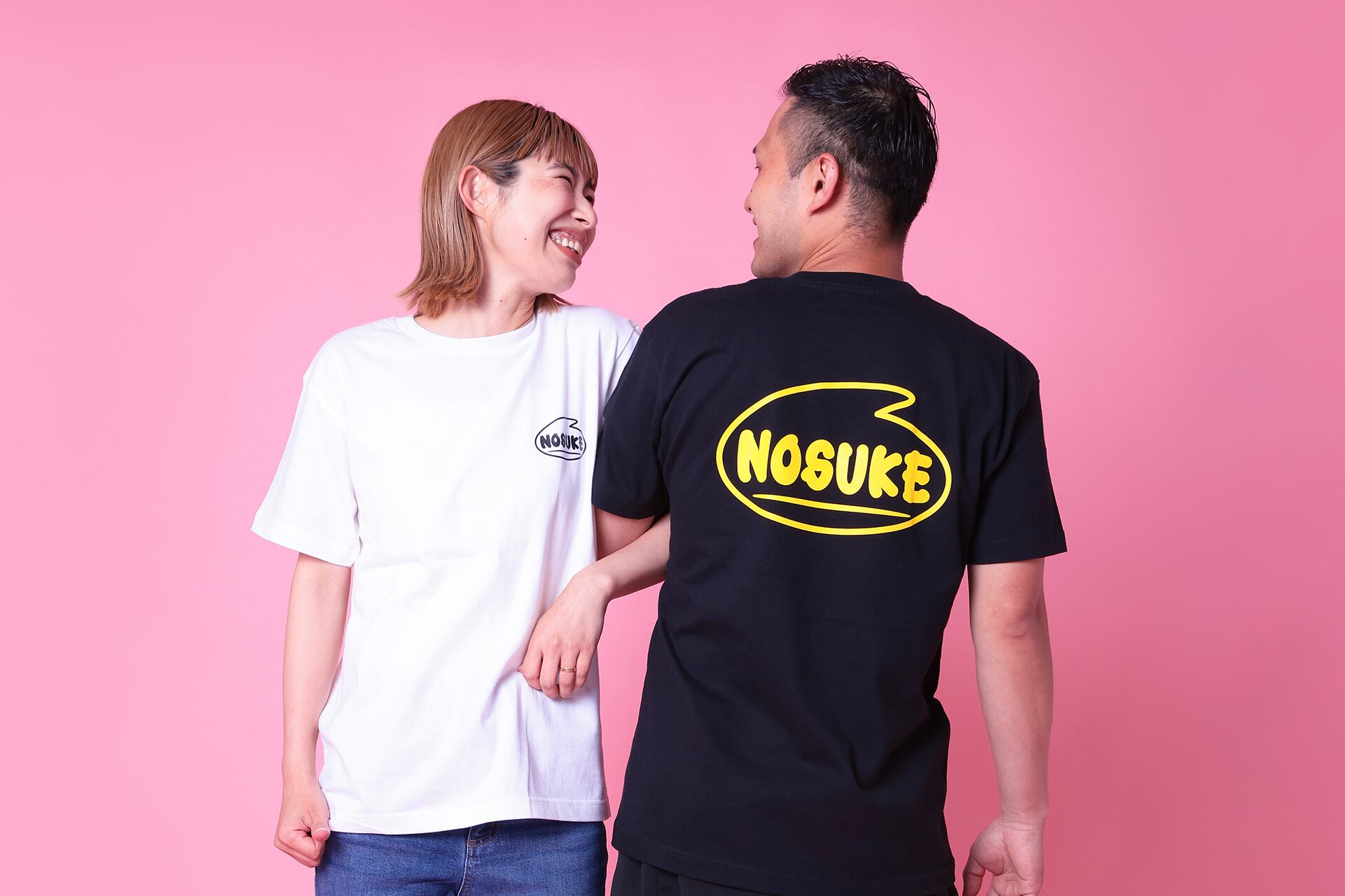 Adult】6NOSUKE Logo Front(Small)/Back(Big) Print T-shirt | NOSUKE
