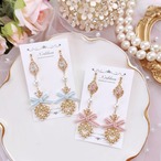 《 elegant キュービックジルコニア パールハート 》 ピアス/イヤリング