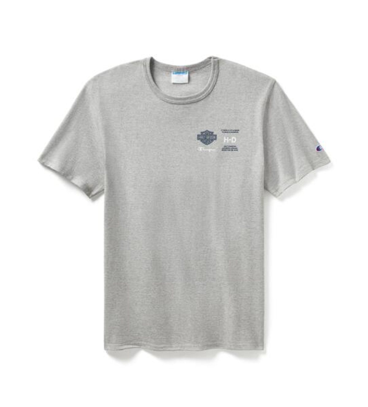 ハーレーダビッドソン純正×チャンピオンコラボTシャツ グレー/ネイビー 96869-24VM | ハーレーダビッドソン中川店