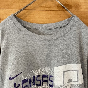 【NIKE】カレッジ カンザス州立大学 Tシャツ プリント バスケットボール WILDCATS ナイキ XL us古着