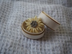 FRANCE ~1960’s Vintage celluloid Edelweiss brooch