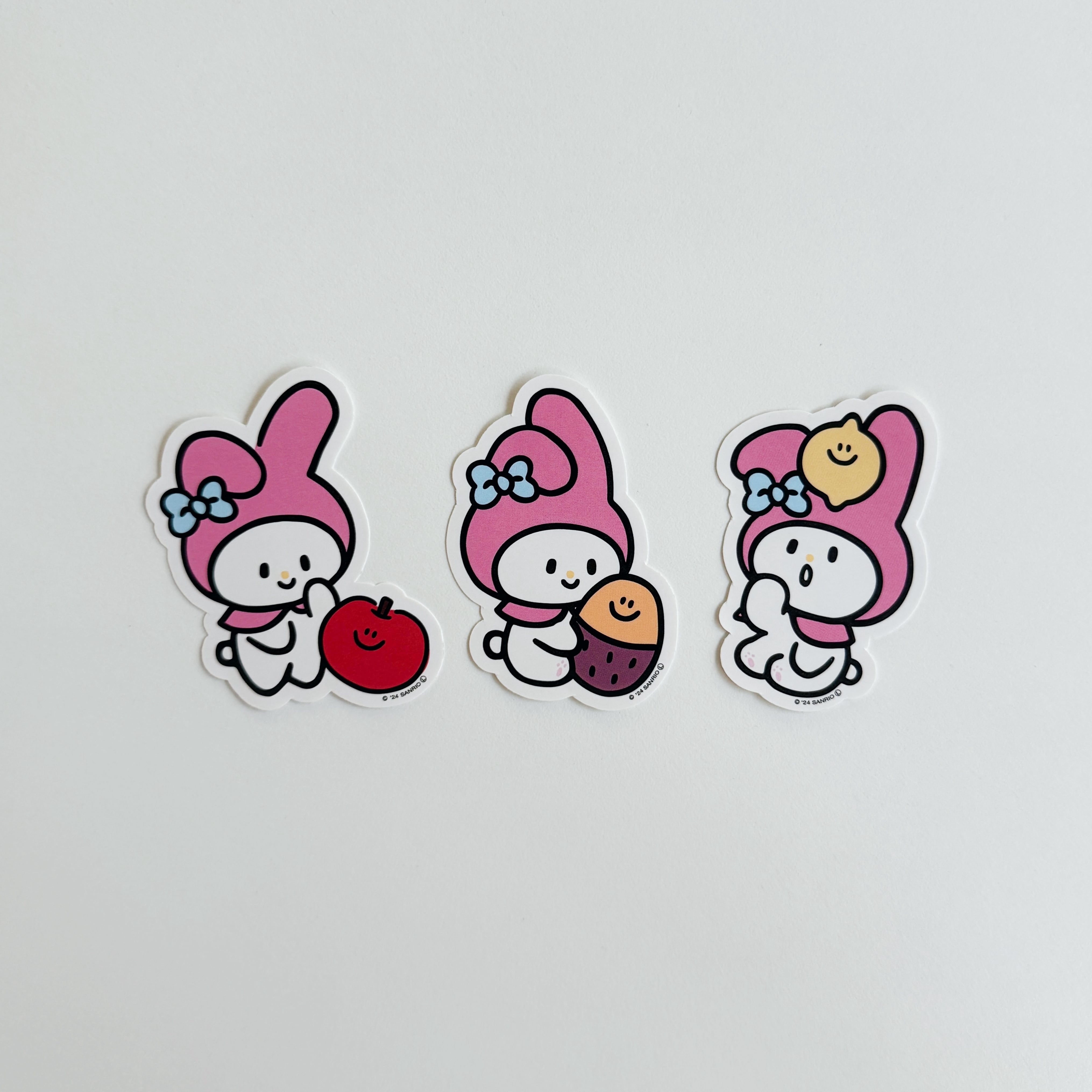 second morning × sanrio characters] ダイカット リムーバブル