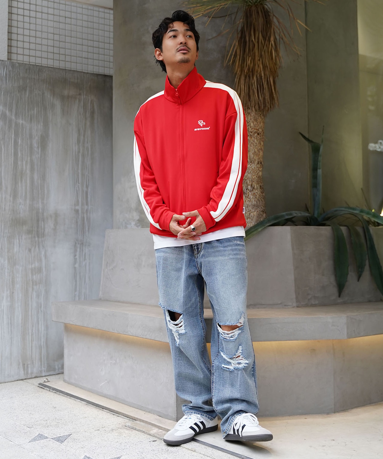 【#Re:room】SIDE LINE TRACK JACKET［REJ106］