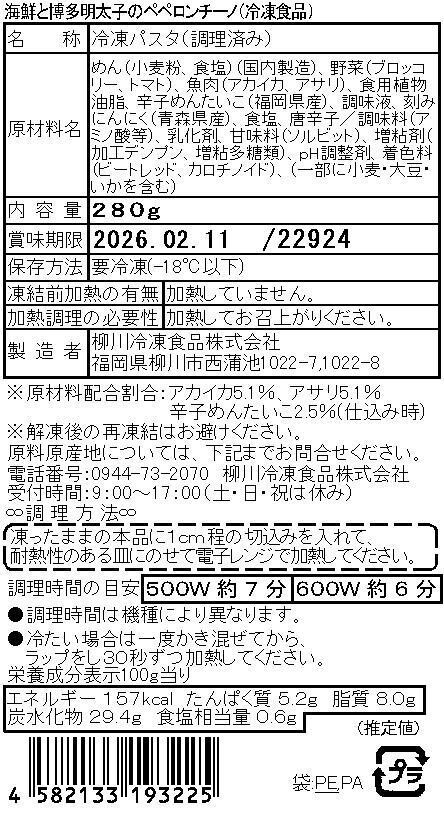 37177海鮮と博多明太子のペペロンチーノ | 魚屋が