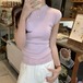 3色／ハイネックサマーニットトップス ・11843
