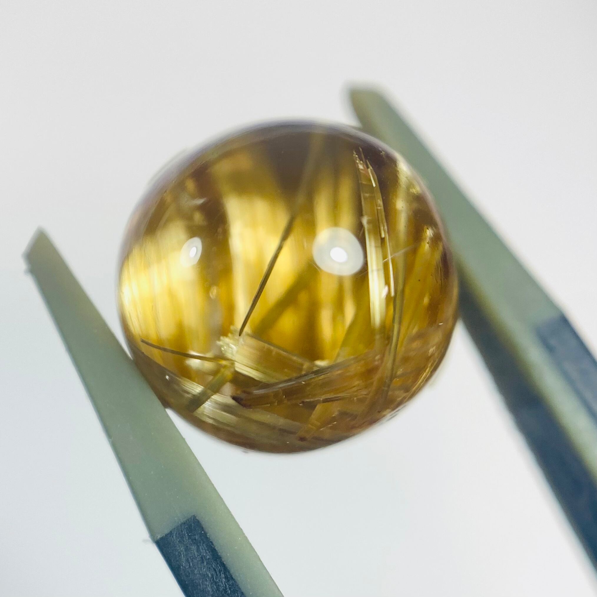 キンノキノコ　ルチルインクオーツ