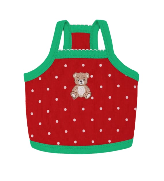 M.L/即納【Sallys】Roony bear top (Watermelon)