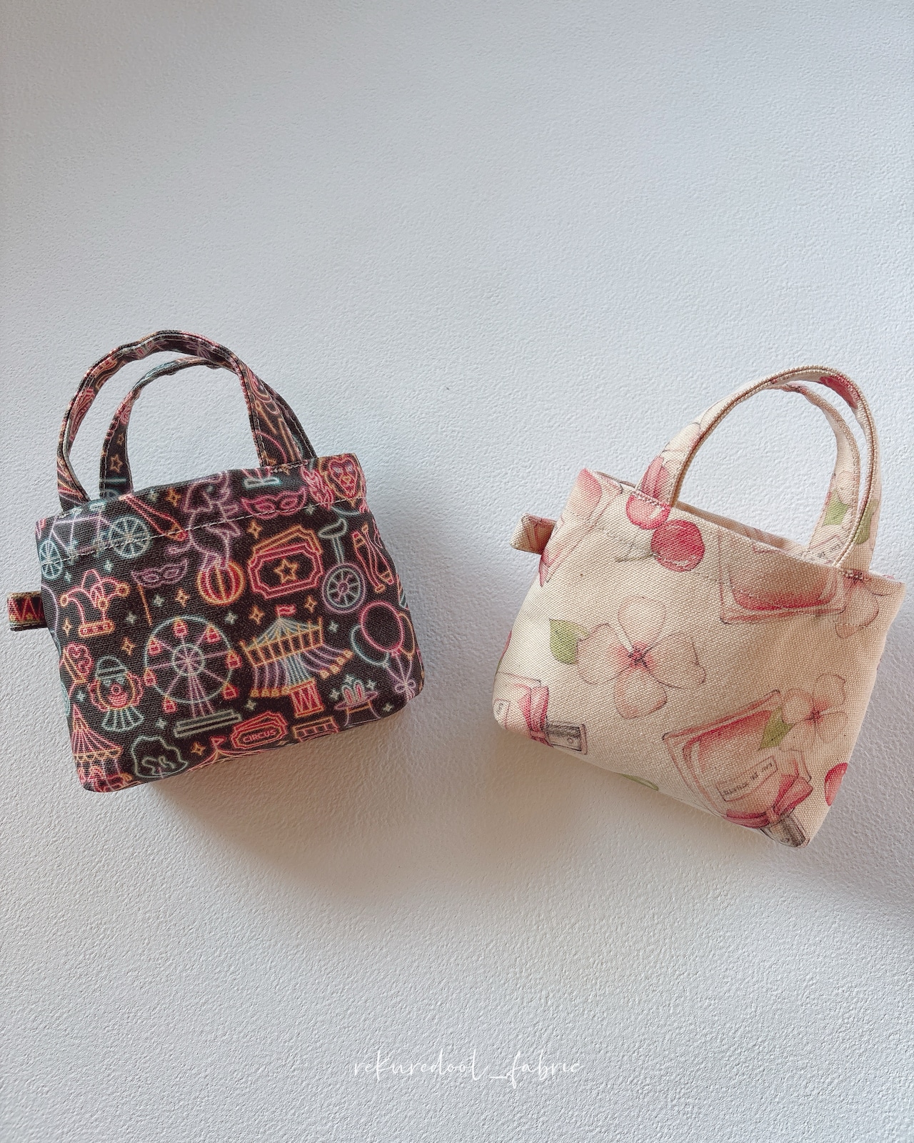 TC467◆80cm◆M◆制作事例あり◆綿100%倉敷帆布生地◆10号◆マレファブ◆ネオン柄