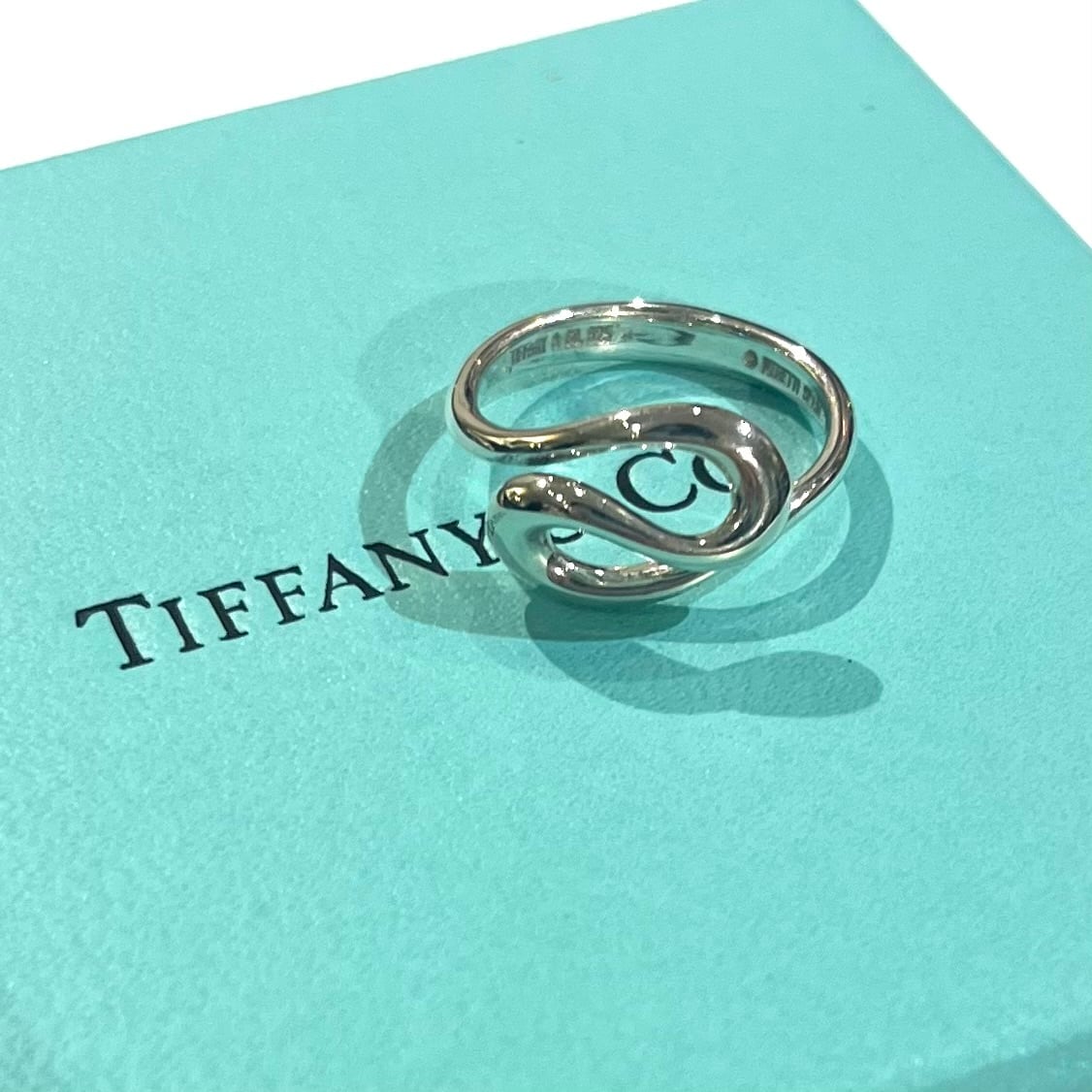 希少【TIFFANY&CO】2243 オープンウェーブ指輪 12号／スターリング