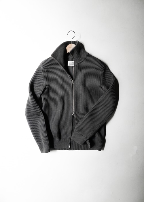 Martin Margiela 08AW double zip up drivers knit