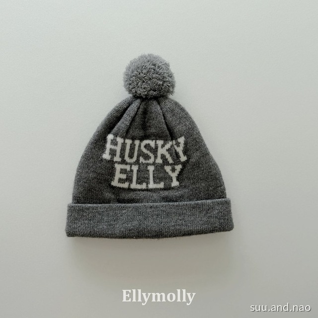 取寄:ELLYMOLLY ハスキーポンポンビーニー※送料無料