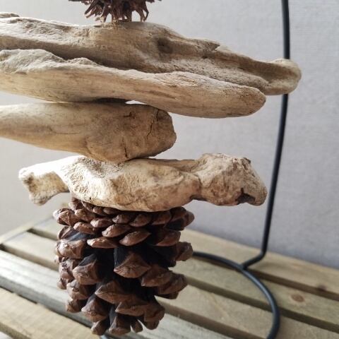 流木モビール マツカサ | Noto Naturalcraft 〜のとナチュラルクラフト