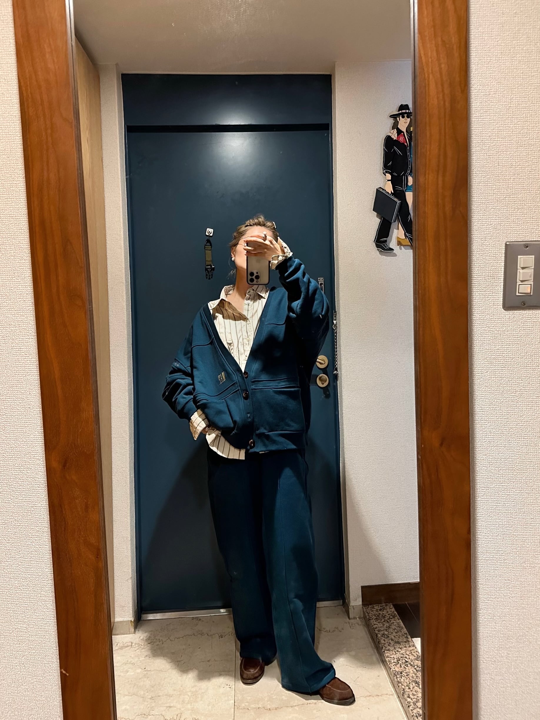 map. × DISCUS】SWEAT CARDIGAN / NAVY | OVERLAP CLOTHING map. × DISCUS】SWEAT CARDIGAN / NAVY | OVERLAP CLOTHING