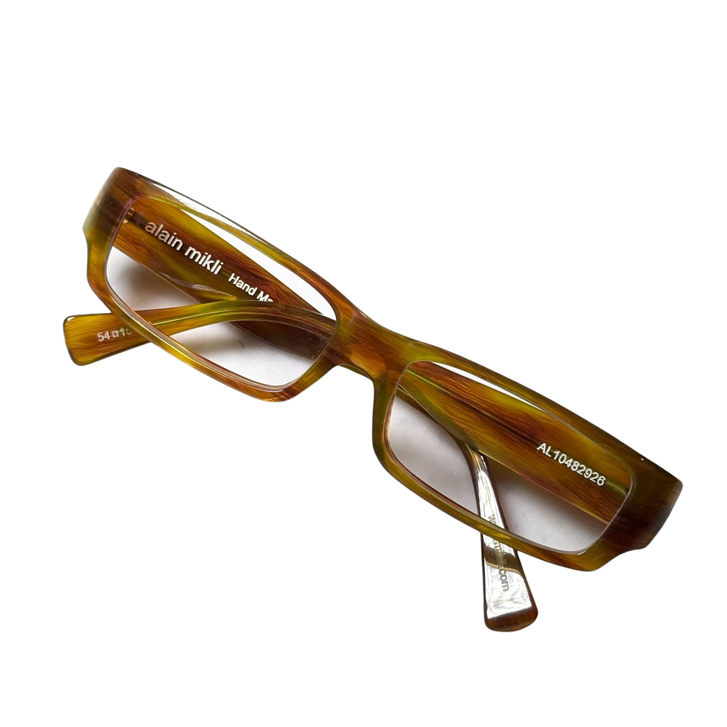 ALAIN MIKLI tortoiseshell pattern frame glasses | NOIR ONLINE