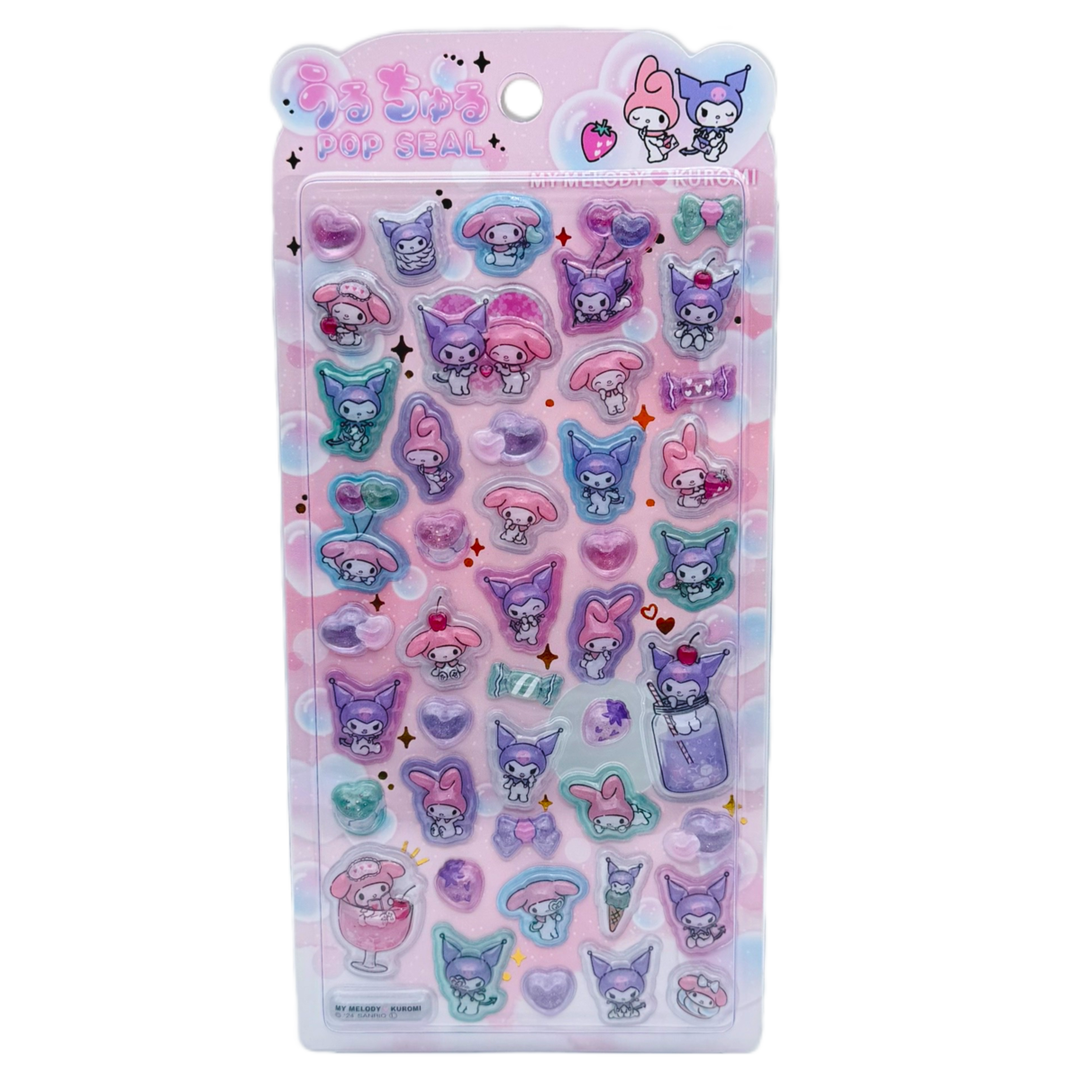 【新品・正規品】サンリオ マイメロディ うるちゅるポップシール ベビー　10枚 C マイメロディ＆クロミ サンリオキャラクターズ うるちゅるポップ