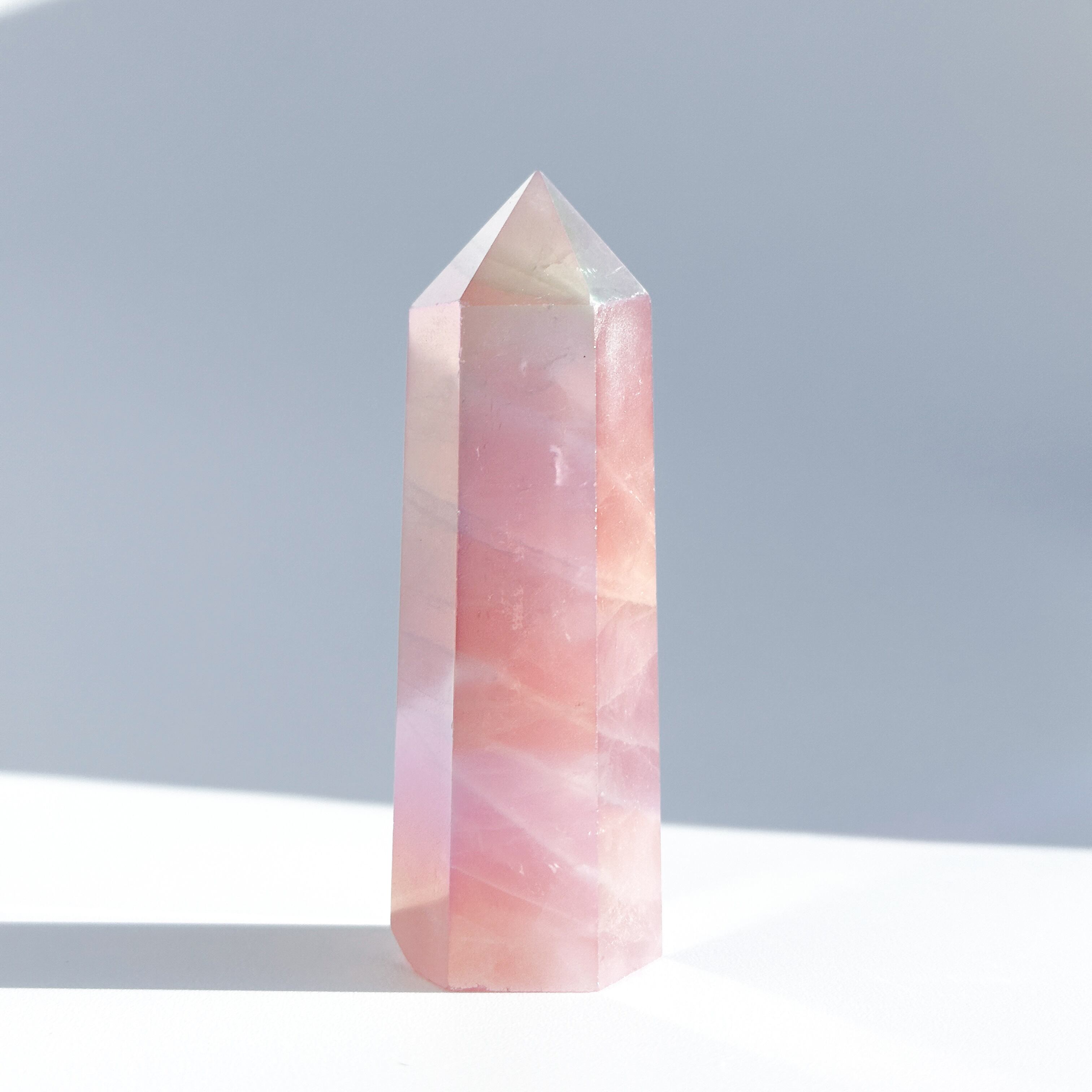 エンジェルオーラローズクォーツ タワー11✧ Angel Aura Rose Quartz