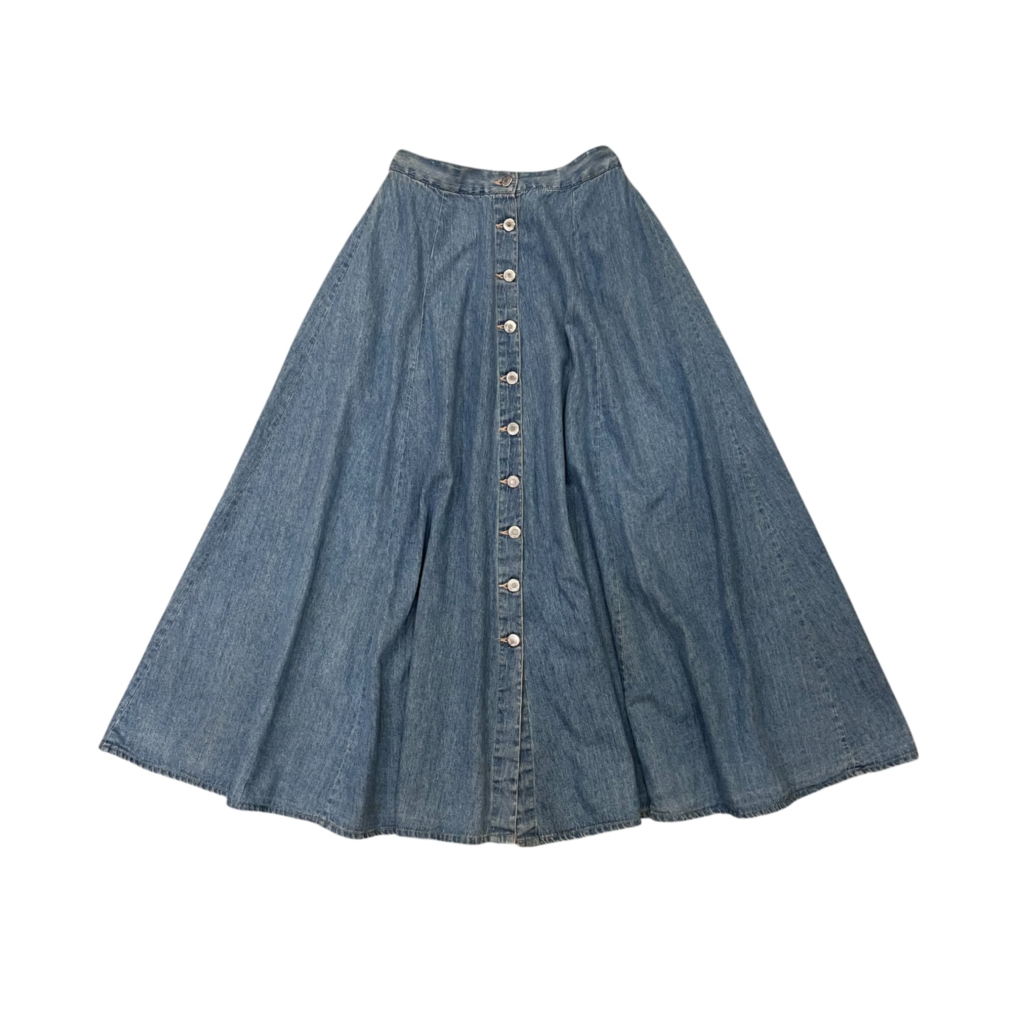 Chambray Long Skirt