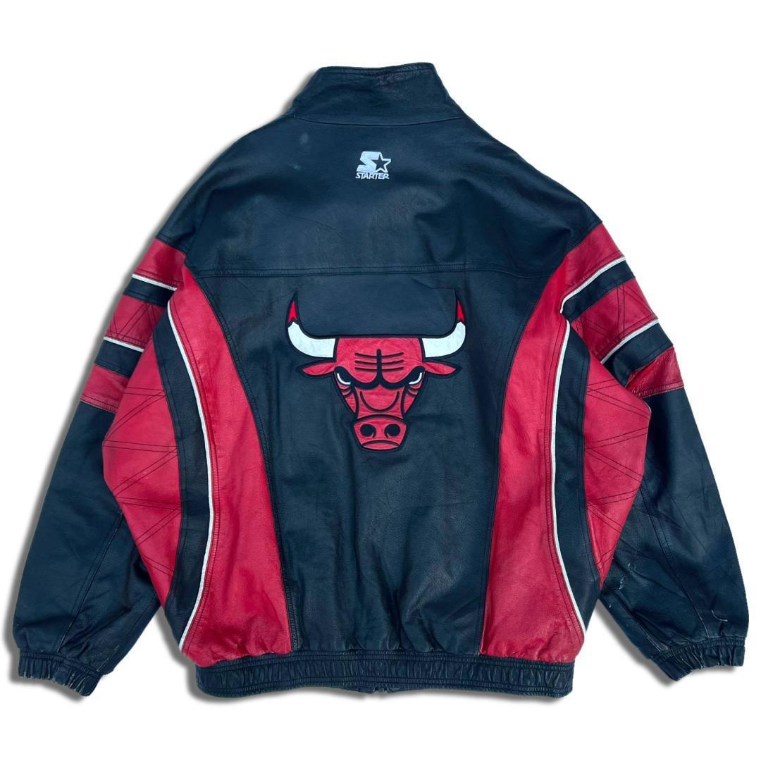 90s BULLS シカゴ ブルズ レザージャケット NBA ヴィンテージ