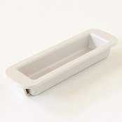 和気産業(Waki Sangyo) シャッター手掛 文化シャッター用 小 車庫 ガレージ 倉庫 1個入 ホワイト 8.2×2.6×1.3cm SP-05