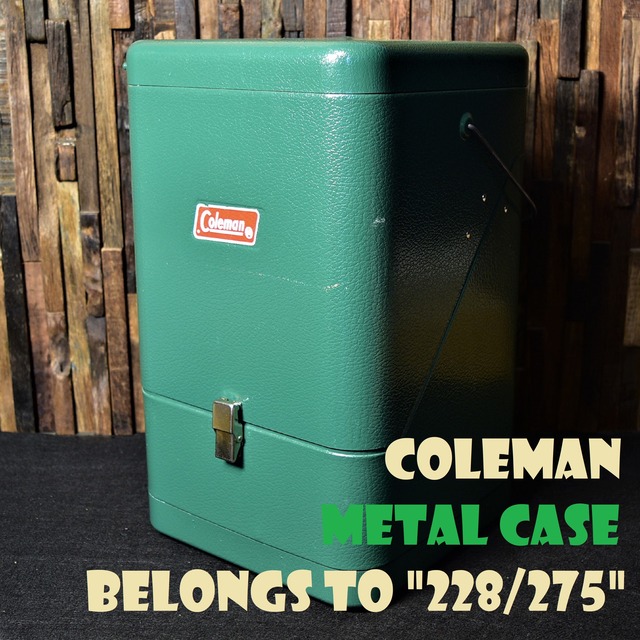 コールマン ガルウィング メタルケース グリーン ビンテージ 228/275適合 COLEMAN VINTAGE METAL CASE GREEN 美品 箱付き