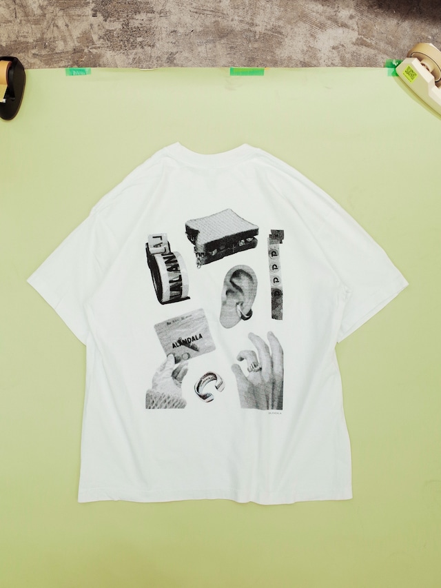 ALANDALAND S/S T DOT COLLAGE: WHITE
