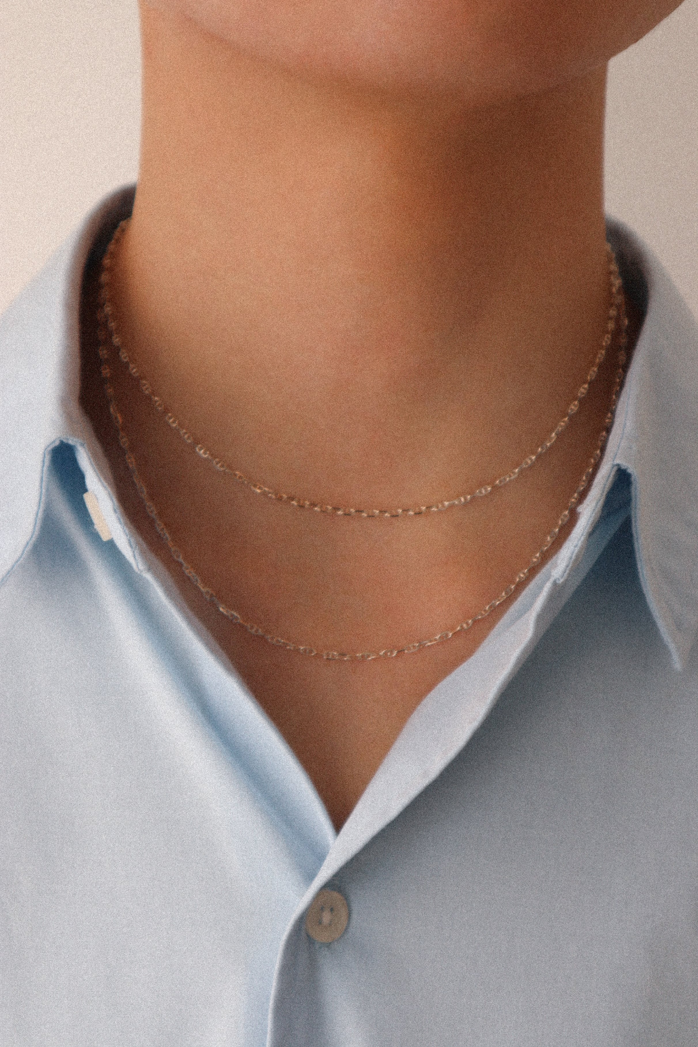 Silver925 Anchor Short Necklace “Aube Link” | naute