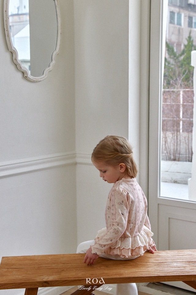 【1/27〆予約】<Roa>  Spring lace frill T