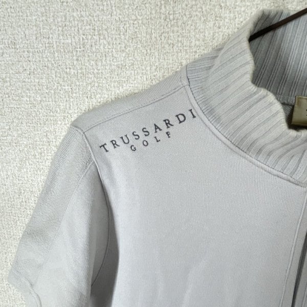 新品 トラサルディ ゴルフ TRUSSARDI GOLF  コットン 半袖ニット