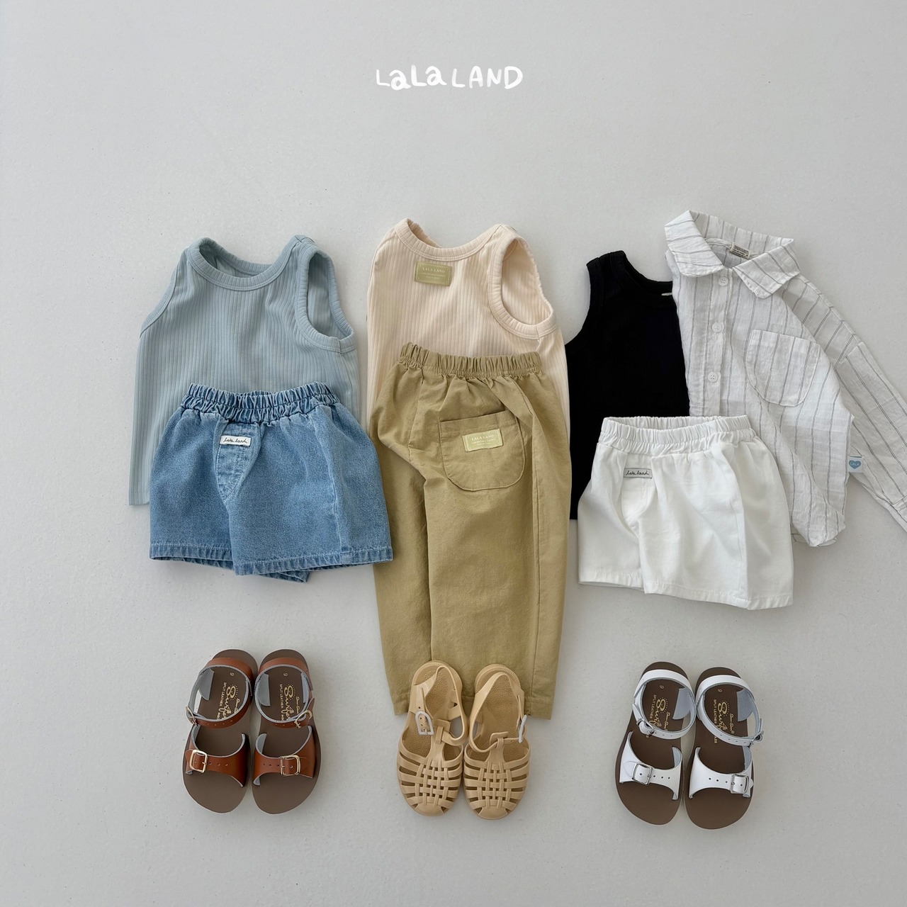 【取寄/韓国直送】LALALAND 26/SM (Kids)コットンデイリーパンツ|夏服|韓国子供服