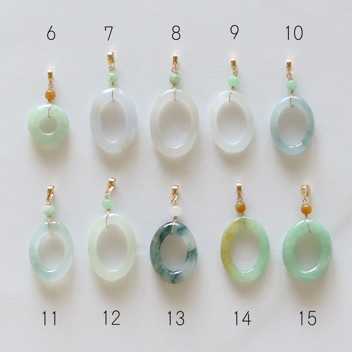 キュートなお守りに！ K18 ペンダント トップ 環飾翠シリーズ A貨翡翠