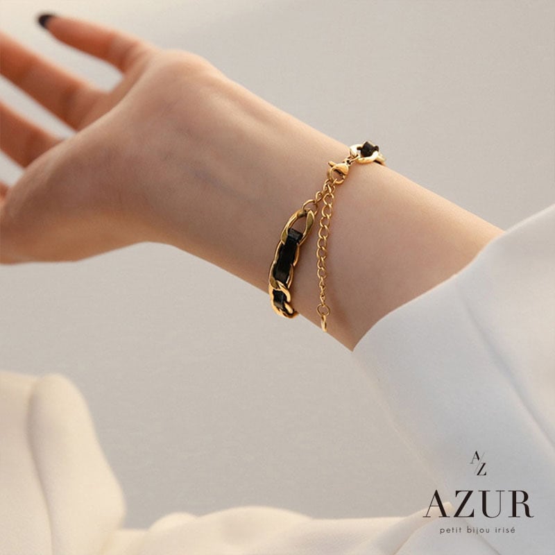 レザーゴールドブレスレット | AZUR Tokyo(アズールトーキョー) レザーゴールドブレスレット | AZUR Tokyo(アズールトーキョー)