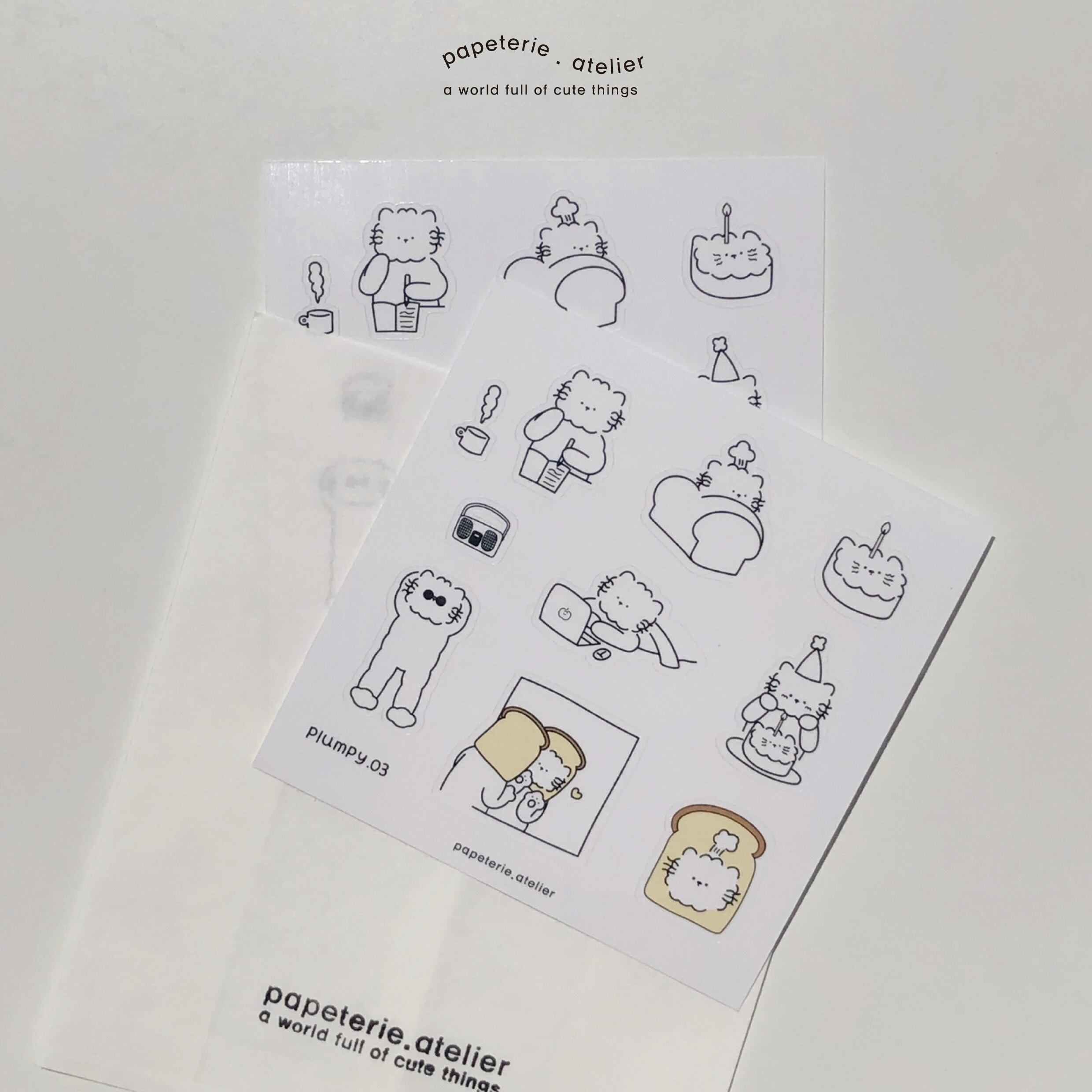 papeterie.atelier 〔 plumpy 03 sticker〕
