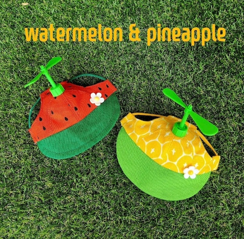 【ㄱㅅㅂ】Watermelon/pineapple propeller cap (XS~ML)