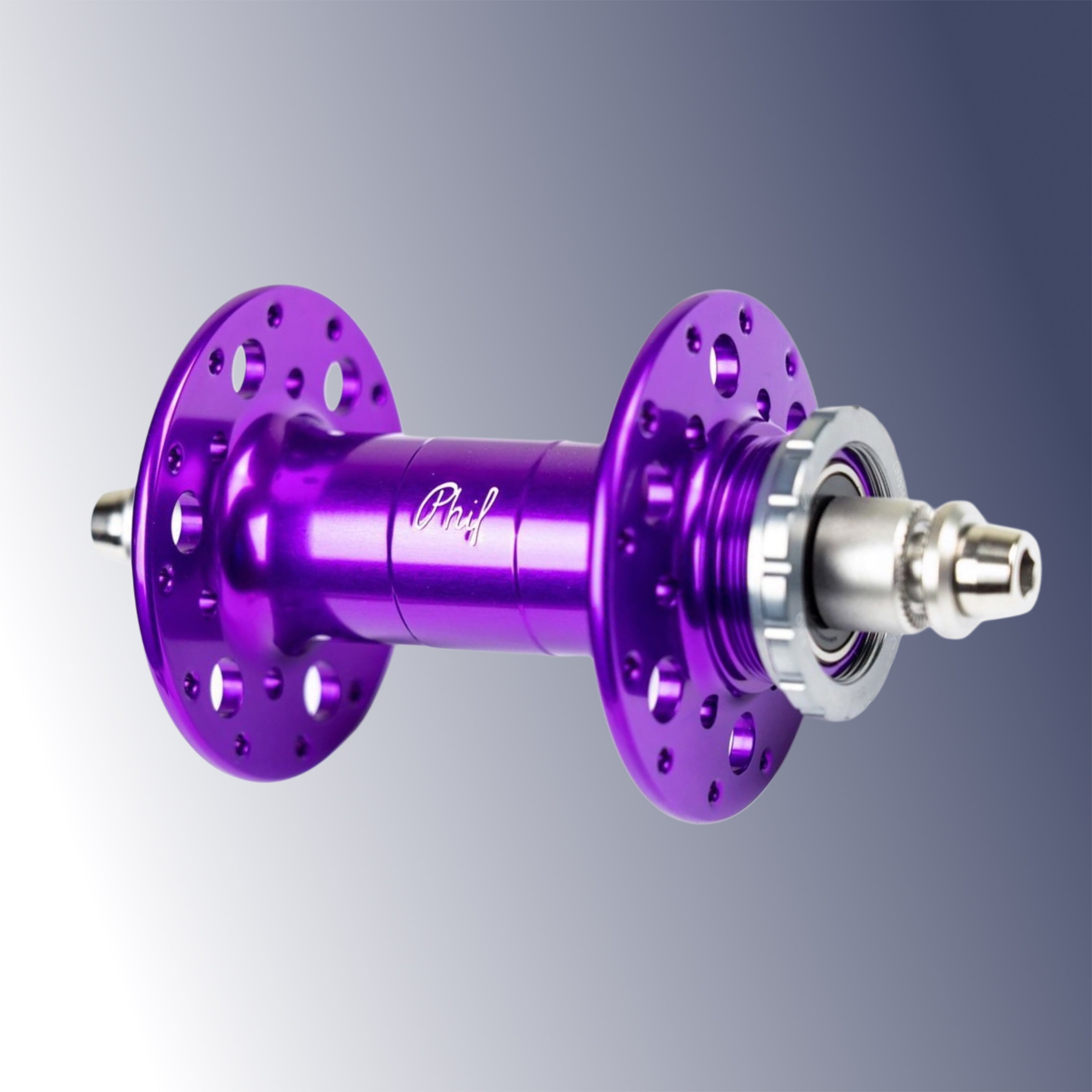 PHIL WOOD】PRO HIGH FLANGE TRACK HUB REAR (PURPLE/24H/片切り PHIL WOOD】PRO HIGH FLANGE TRACK HUB REAR (PURPLE/24H/片切り