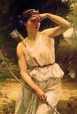 油絵  野原で踊る女神  【送料無料】 油絵 野原で踊る女神 【送料無料】