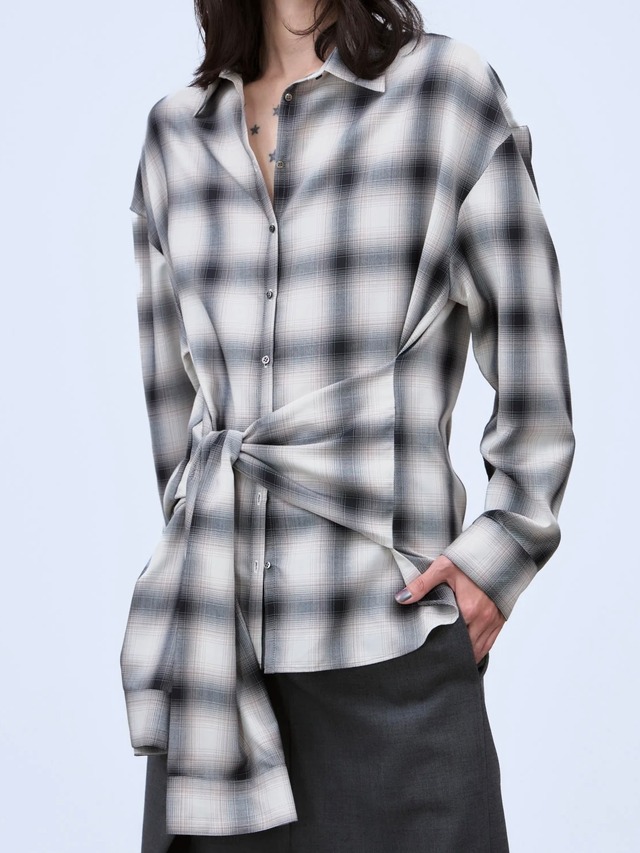 【26AW】THINGS THAT MATTER シングスザットマター / トップス / MULTIWAY SLEEVE CHECK SHIRT 0586TM1647P