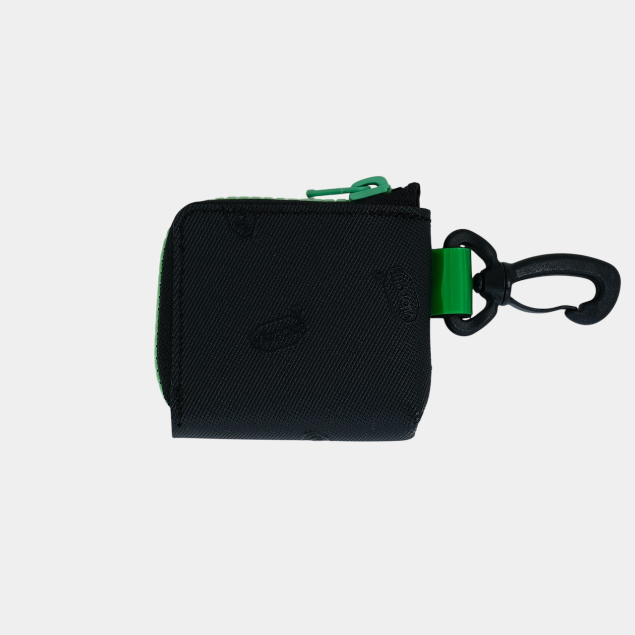 vibram micro case (black×clear) with green glowing zip