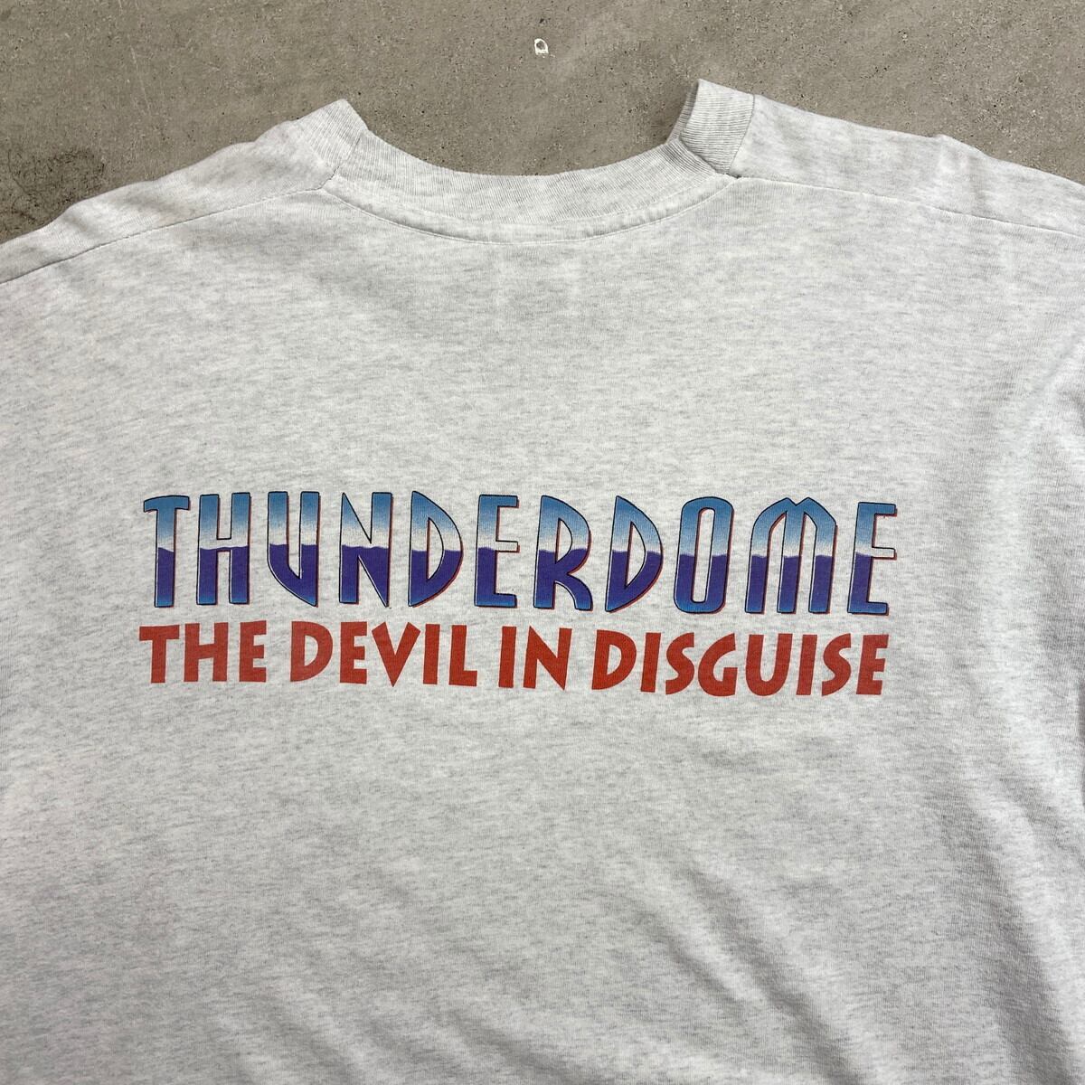 90年代 アイルランド製 THUNDERDOME DEVIL IN DISGUISE バンド ロングT