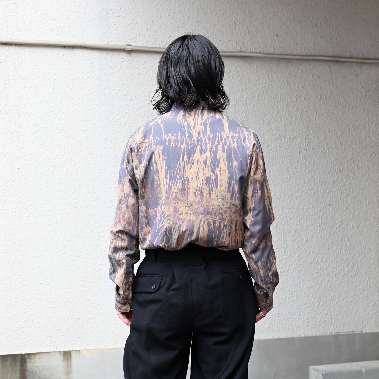 Nonnotte(ノノット)Minimum Smoking Jacketと山内(ヤマウチ)ツナギパンツコーディネート