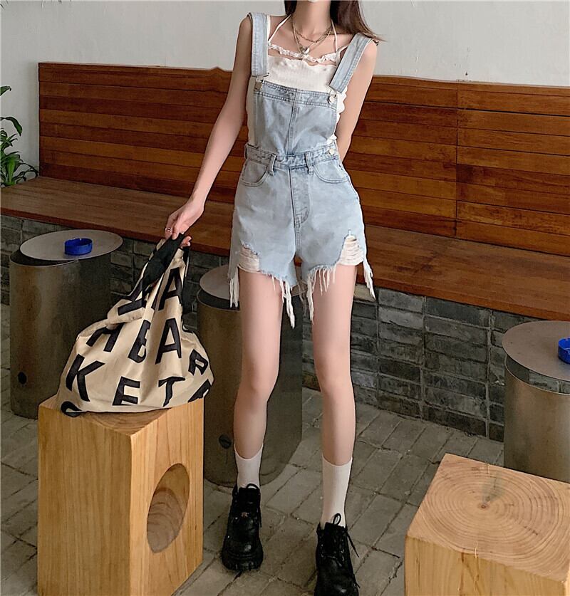 ウェストオーバーオール サマールーズ薄手ワイドレッグショーツ 大人ガーリー スウィート キュート カジュアル 夏物 ブルマー ワイドパンツ クレセントシティ8130312210