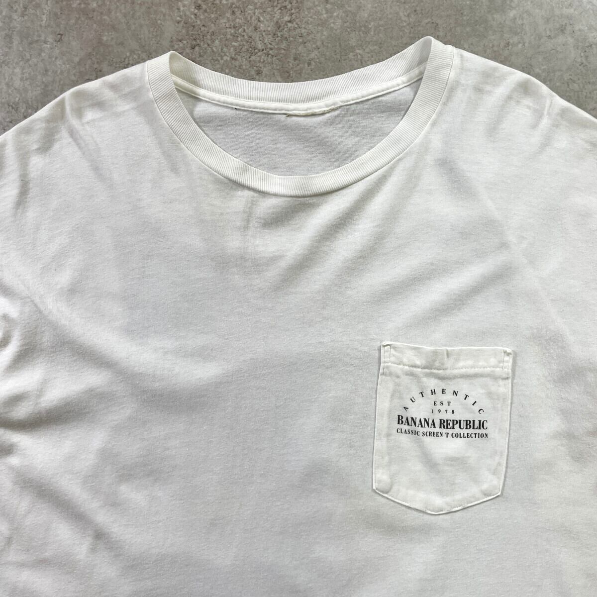 90年代 BANANA REPUBLIC バナナリパブリック 世界地図 プリントTシャツ