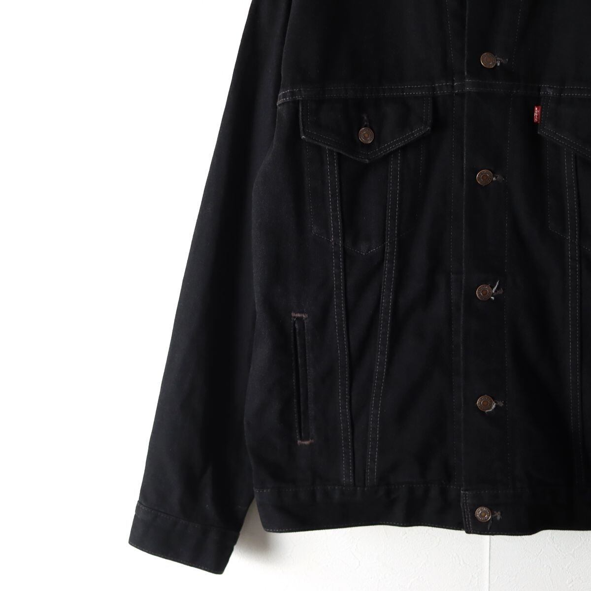 90s Levis vintage Black Denim Jacket usa - Gジャン/デニムジャケット