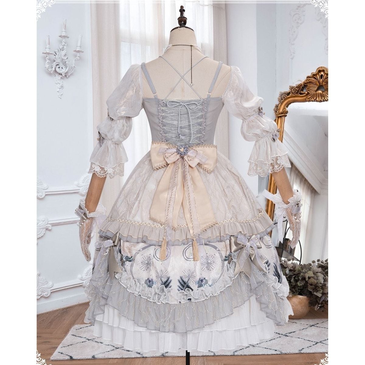 アンティーク　ヴィクトリアン　ドレス　セットアップ クラシックヴィクトリアンドレスセットアップ：ワンピース | Maiden's Rêve