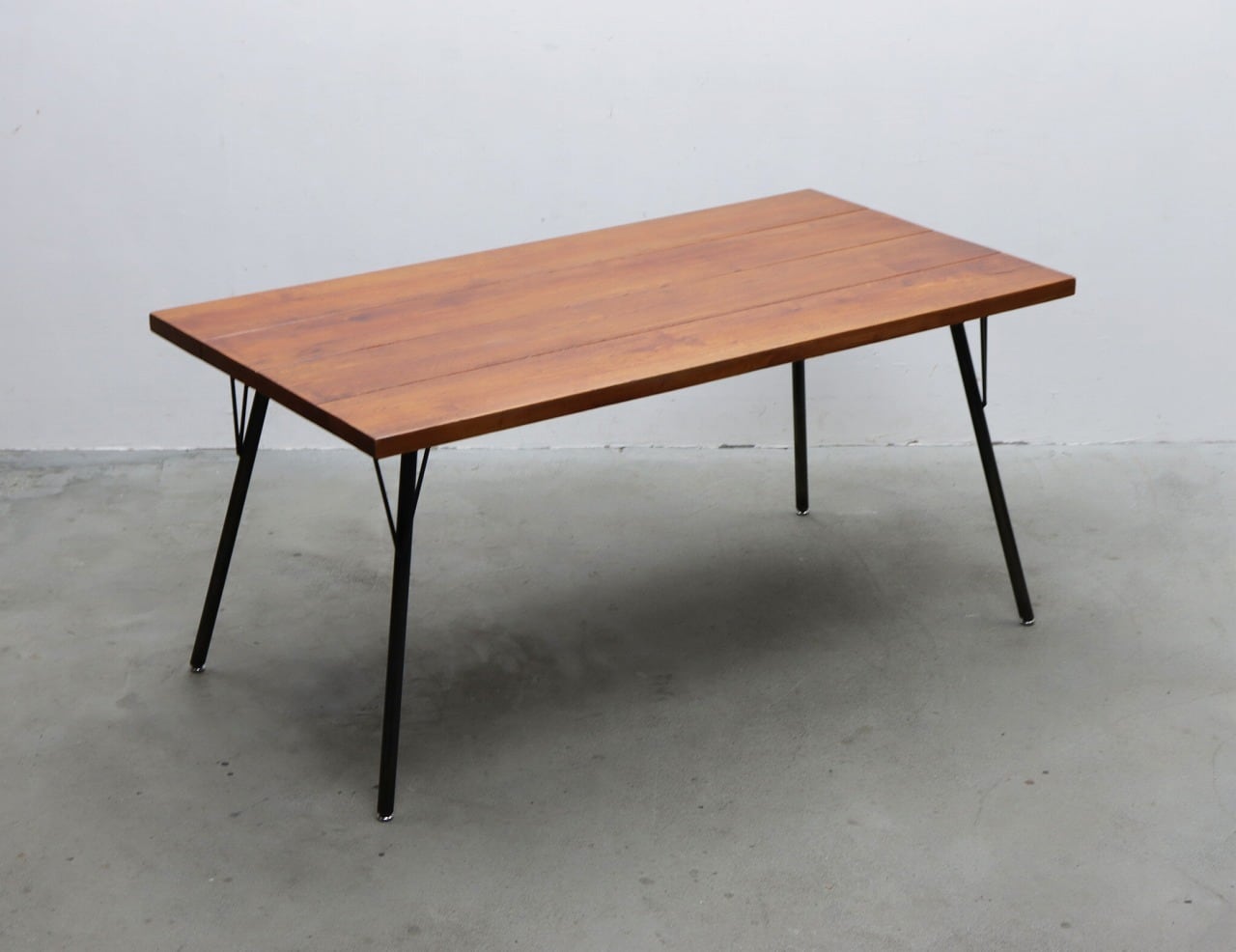 松本民芸家具 M型楕円 バタフライ卓 ダイニングテーブル ミズメザクラ